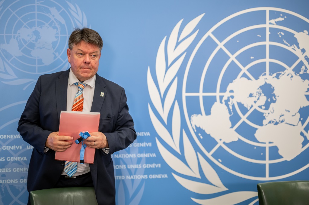 رئيس المنظمة العالمية للأرصاد الجوية التابعة للأمم المتحدة بيتيري تالاس (تصوير: أ ف ب)