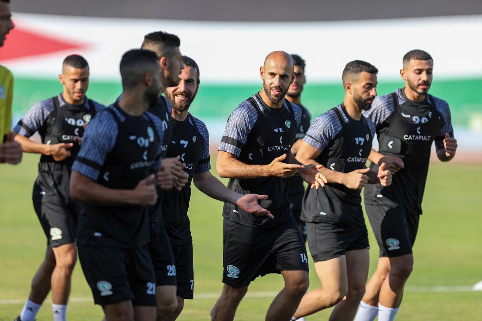 جانب من المعسكر التدريبي في الأردن 