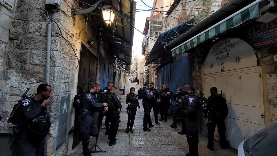 انتشار واسع لقوات الاحتلال قُبيل اخلاء منزل صب لبن لصالح المستوطنين (مركز معلومات وادي حلوة)