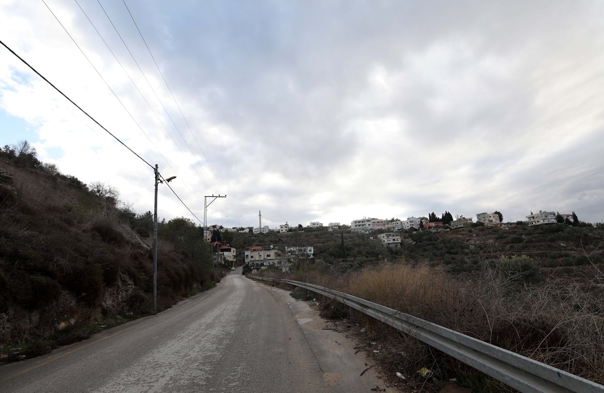 مدخل قرية تل جنوب غرب نابلس (أرشيف وفا)