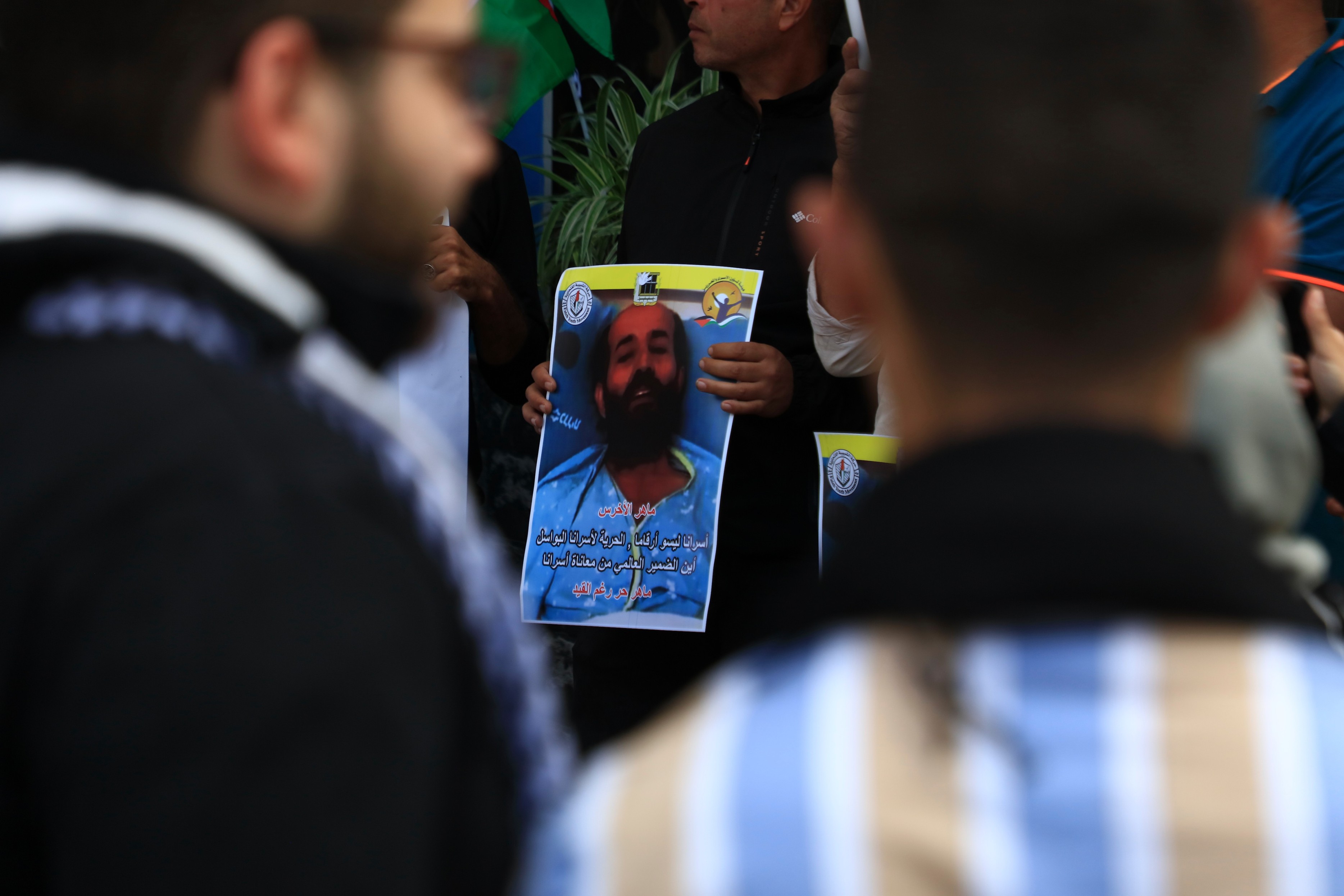 وقفة إسنادية مع الاسرى في سجون الاحتلال بجنين (عدسة: عدي دعيبس)