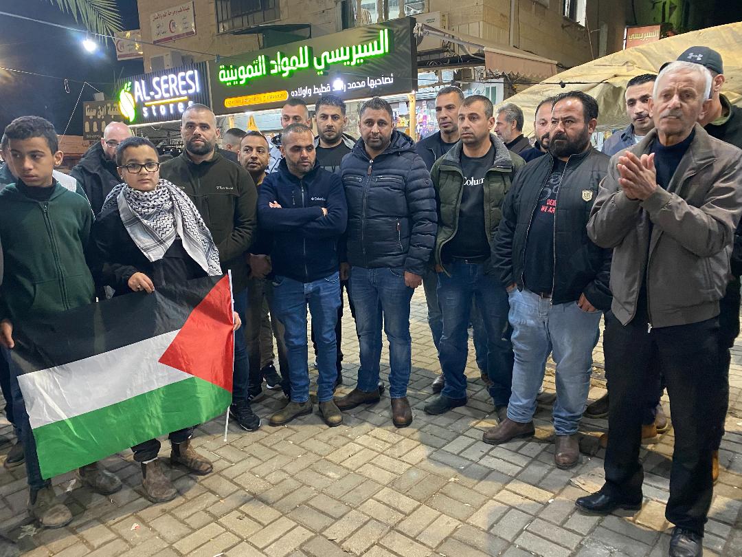 وقف دعم وإسناد للأسرى ولأهلنا في القدس ( عدسة : ثائر أبوبكر / وفا )