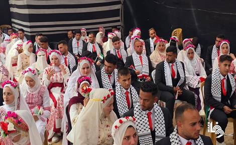 زفاف جماعي لـ50 عريسا في خان يونس زفاف جماعي لـ50 عريسا في خان يونس
